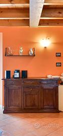Credenza Rustica Legno Massello Noce 