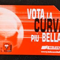 Scheda telefonica Telecom Vota La Curva Più Bella 