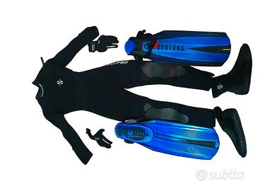 Set Completo Sub Donna S Scubapro+ Pinne Aqualung