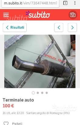 Cerchi r 14 fiat gomme r 17 terminale scarico