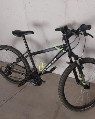 Bicicletta rockrider st500 nera