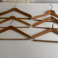 Set 6 grucce in legno pieno vintage ma come nuove