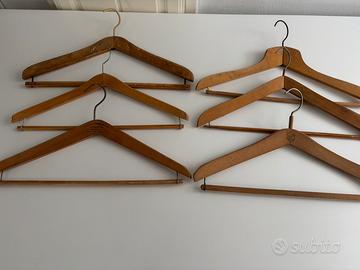 Set 6 grucce in legno pieno vintage ma come nuove
