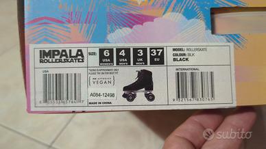 Impala Roller skates black TG 37 + polsiere Ennui