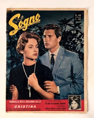 Fotoromanzo Sogno n°48 del 26.novembre.1959