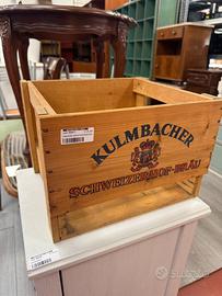 Cassa legno birra kulmbacher