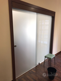 Porta in ctistallo vetro temperato satinato