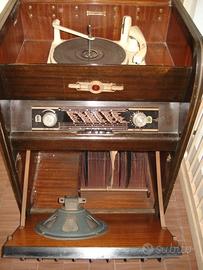 Radio giradischi mobile d'epoca