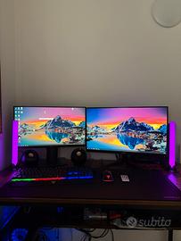 Computer assemblato + due schermi