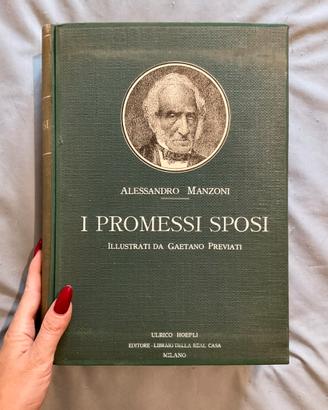 Libro Promessi Sposi, Manzoni, 1915, RARO, vintage