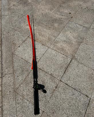 Canna da traina con il vivo Shimano 12 libbre