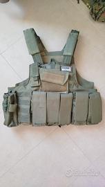 gilet tattico softair verde 