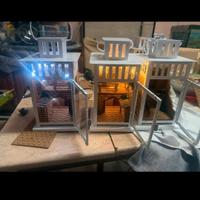 lanterna con presepe artigianale 