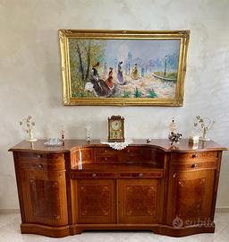 Credenza e vetrina coordinate in legno