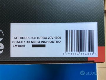FIAT COUPE' TURBO 20V - NERO INCHIOSTRO 1/18