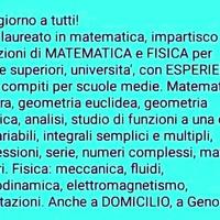 Lezion Ripetizion Matematica Fisica a Genova