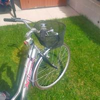 Bicicletta da donna con seggiolino