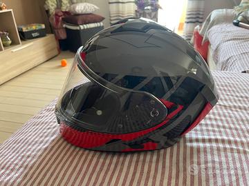 Casco airoh spark rise red