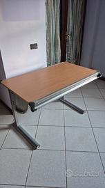 Scrivania regolabile inclinabile in metallo/legno
