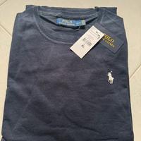 Maglioncino ralph lauren uomo cotone tg xl blu