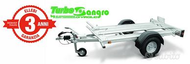 Carrello trasporto moto frenato