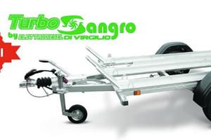 Carrello trasporto moto frenato