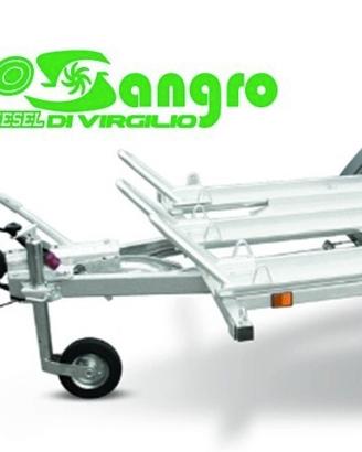 Carrello trasporto moto frenato