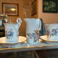 Set caffe/the in porcellana - Dipinto a mano