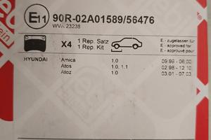 pasticche freni anteriori Hiunday Amica-Atos