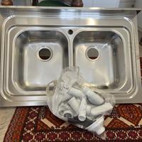 lavello da cucina in acciaio inox