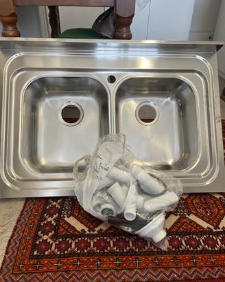 lavello da cucina in acciaio inox