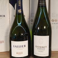 lotto vino Champagne lallier  Gosset 4x