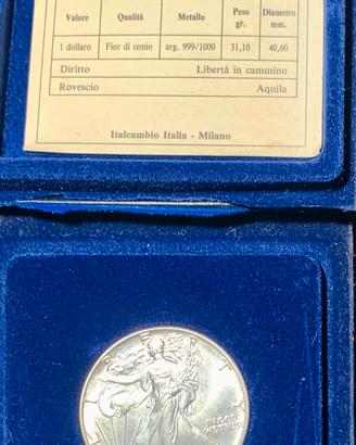 American Silver Eagle 1$ Argento 999 con Cofanetto