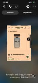 Eau de Toilette Granit Bleu - 100...
