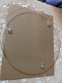 Alzata moderna in plexiglas con piedini