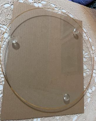Alzata moderna in plexiglas con piedini