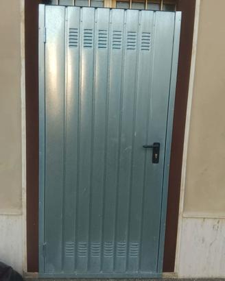 Porta zincata grigia 80x200 come nuova