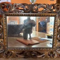 Specchio antoco in legno