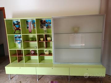 Parete attrezzata firmata Tito D'Emilio