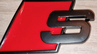 adesivo AUDI S IN METALLO 