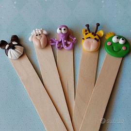 Segnalibri animaletti fimo fatti a mano