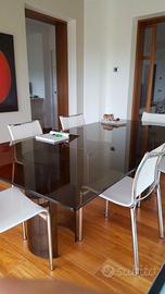 TAVOLO IN VETRO LUXOR FIAM