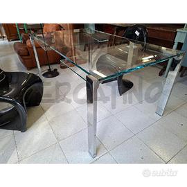 TAVOLO TONELLI RETTANGOLARE CRISTALLO ALLUNGABILE