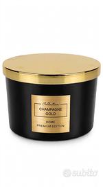 Candela profumata Champagne Gold 3 stoppini
