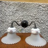 lampada da parete a due bracci