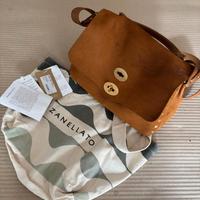 Zanellato borsa postina medium in pelle Nabuk