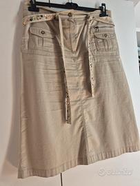 gonna in cotone taglia 44