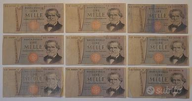GIRO COMPLETO 1000 LIRE GIUSEPPE VERDI