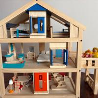 Casa bambole legno Città del Sole