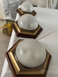 Plafoniere legno color bronzo